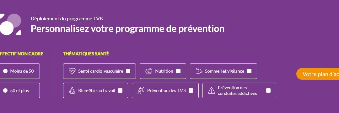 Personnalisez votre plan d’action prévention en quelques clics